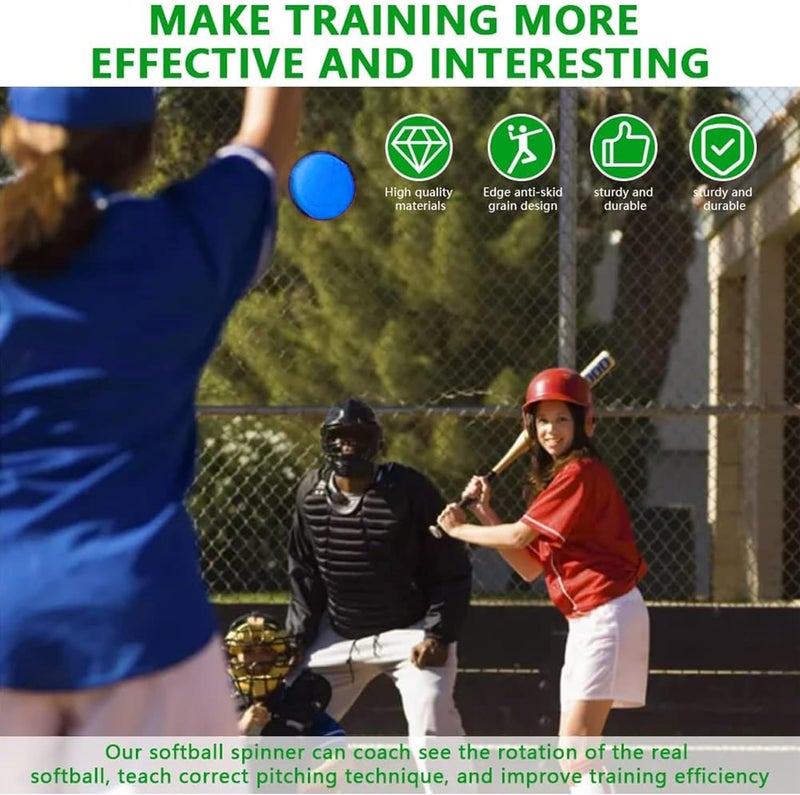 Mogseek Spin Right Softball Spinner Fastpitch, 12Inches Softball Training Equipment for Pitcher Overhand Thrower Training Aid Equipment for Sports Practice Softballs & Top Collegiate Program - Image 2